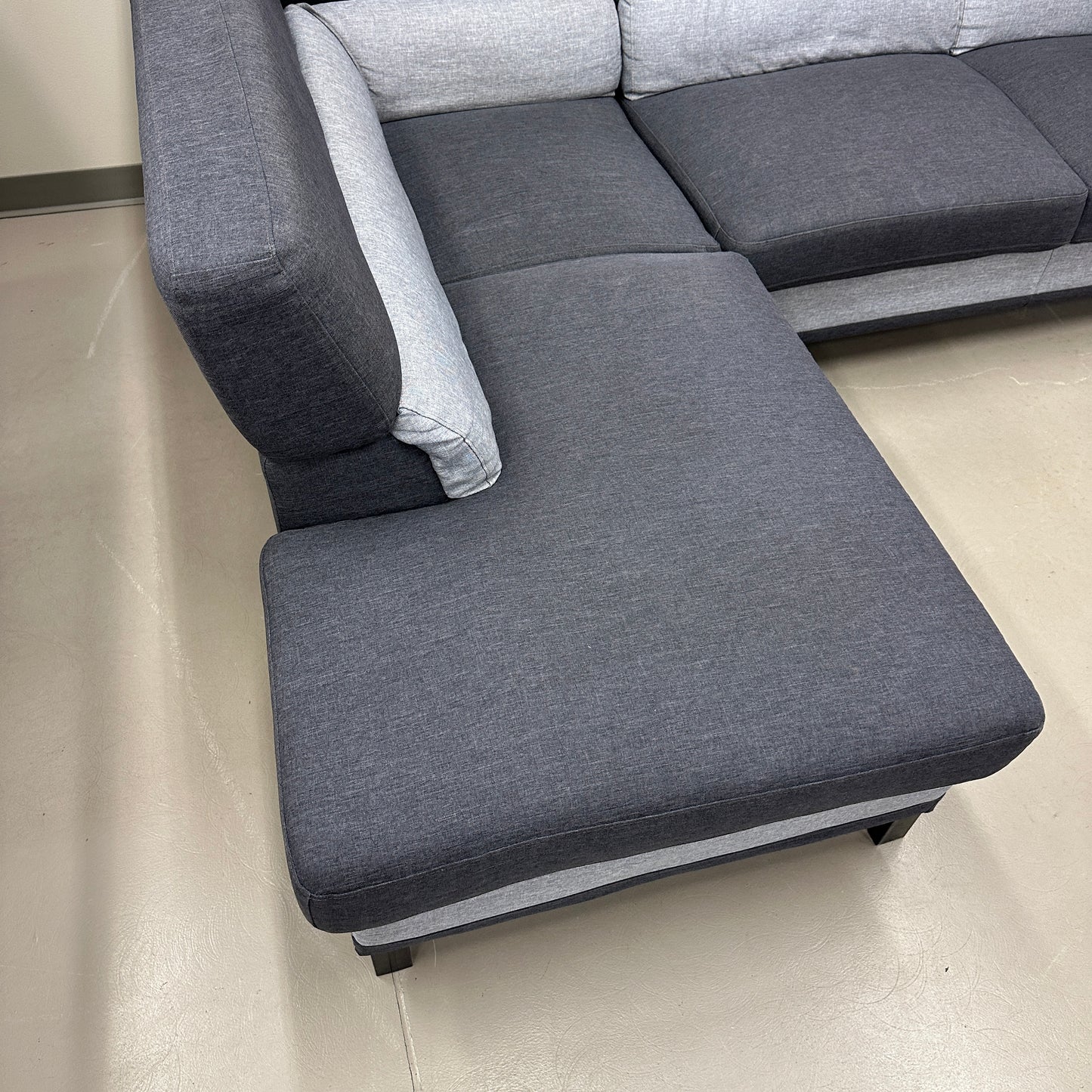 Dark Blue & Grey Modern Sectional