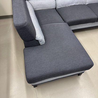 Dark Blue & Grey Modern Sectional