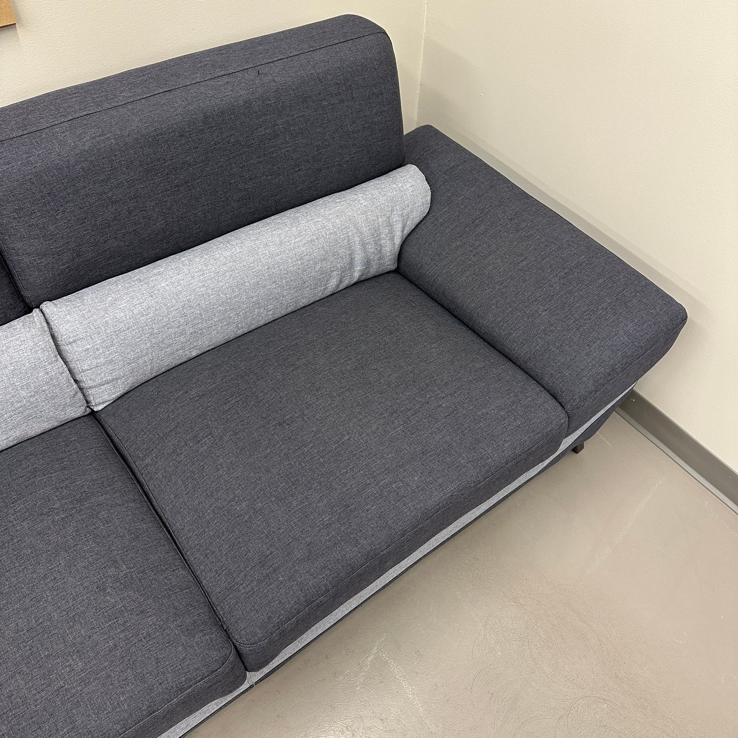 Dark Blue & Grey Modern Sectional