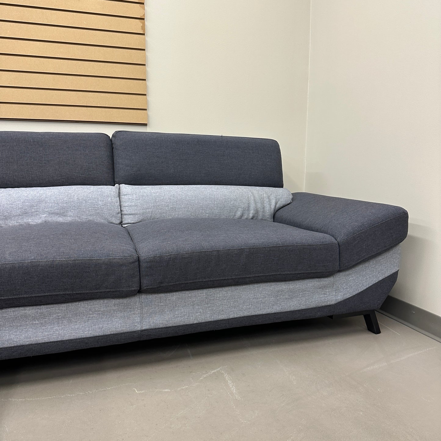 Dark Blue & Grey Modern Sectional