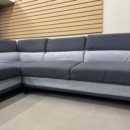 Dark Blue & Grey Modern Sectional