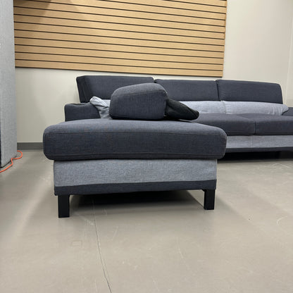 Dark Blue & Grey Modern Sectional