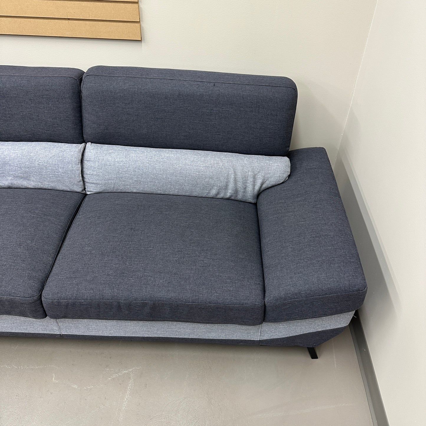 Dark Blue & Grey Modern Sectional