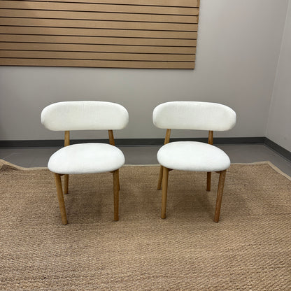 Boucle Dining Chairs (x2)