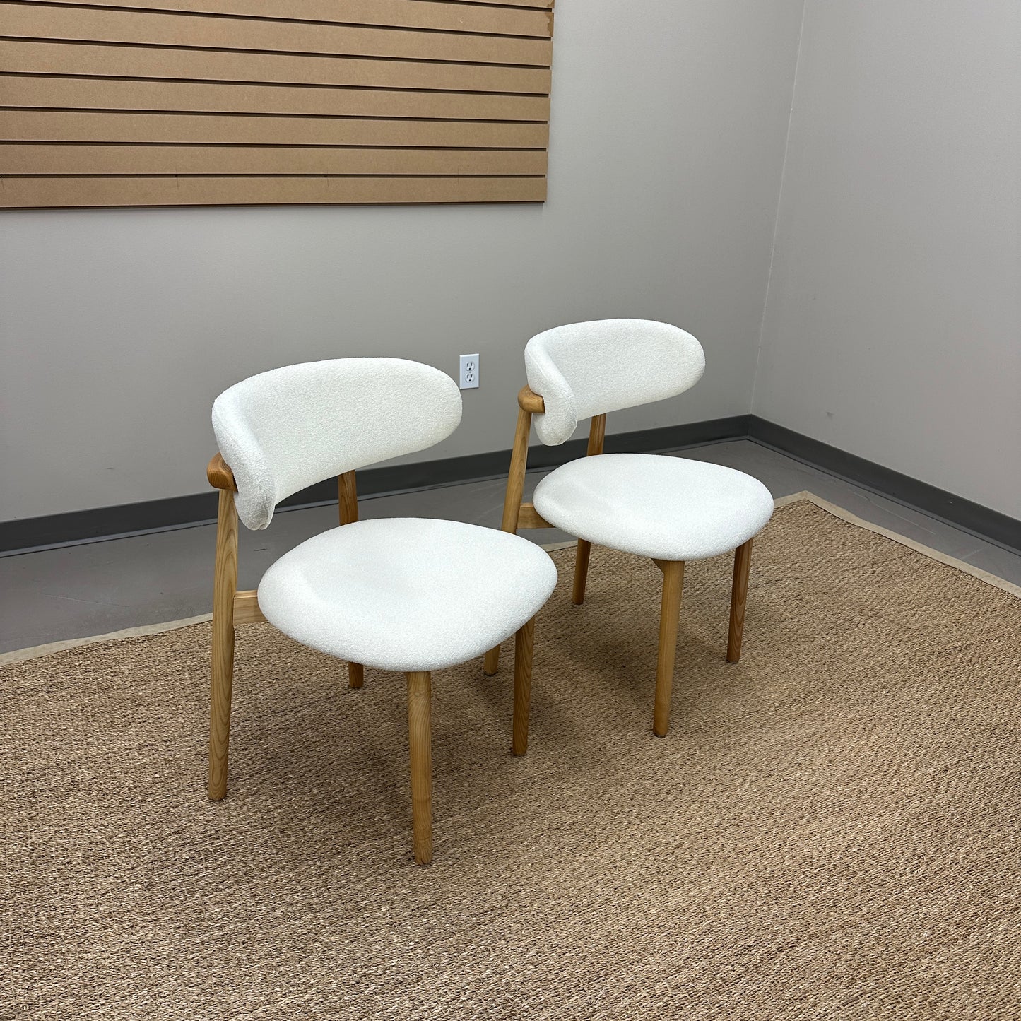 Boucle Dining Chairs (x2)