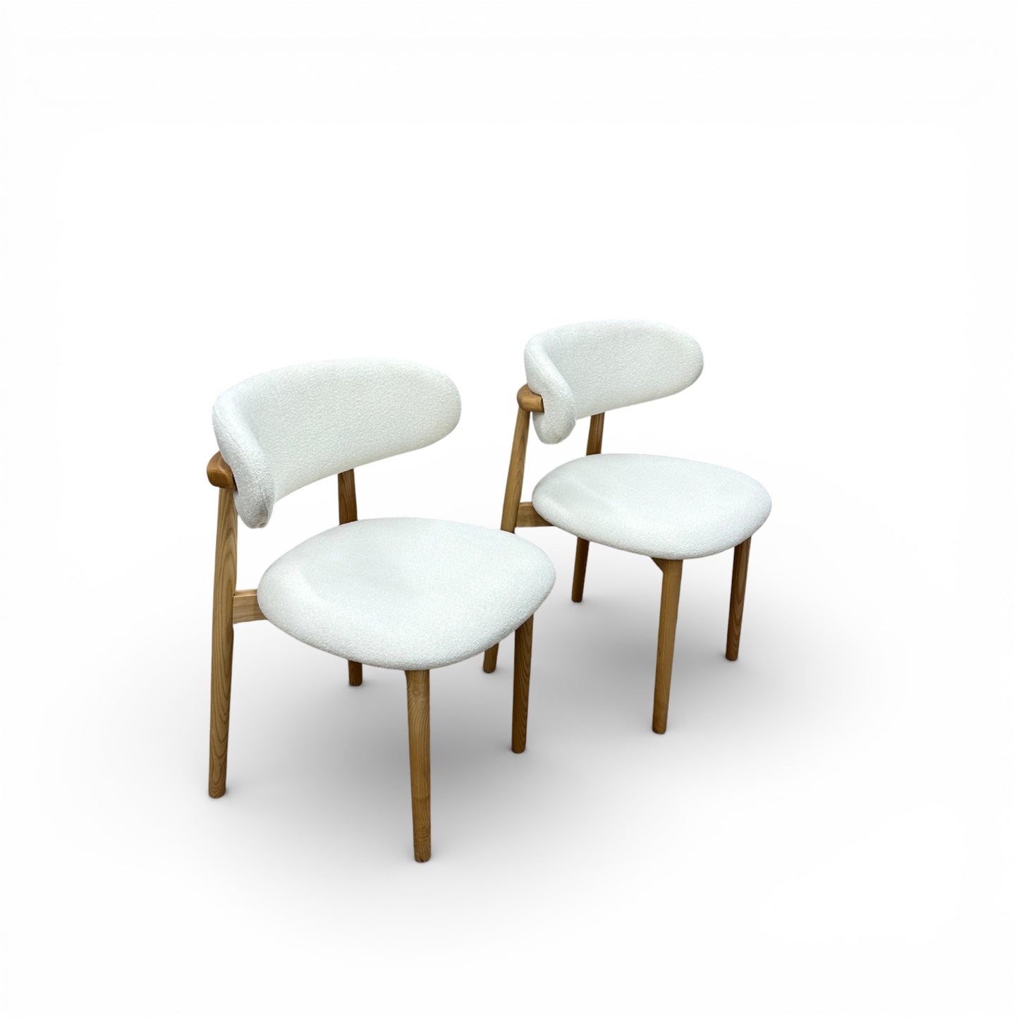 Boucle Dining Chairs (x2)