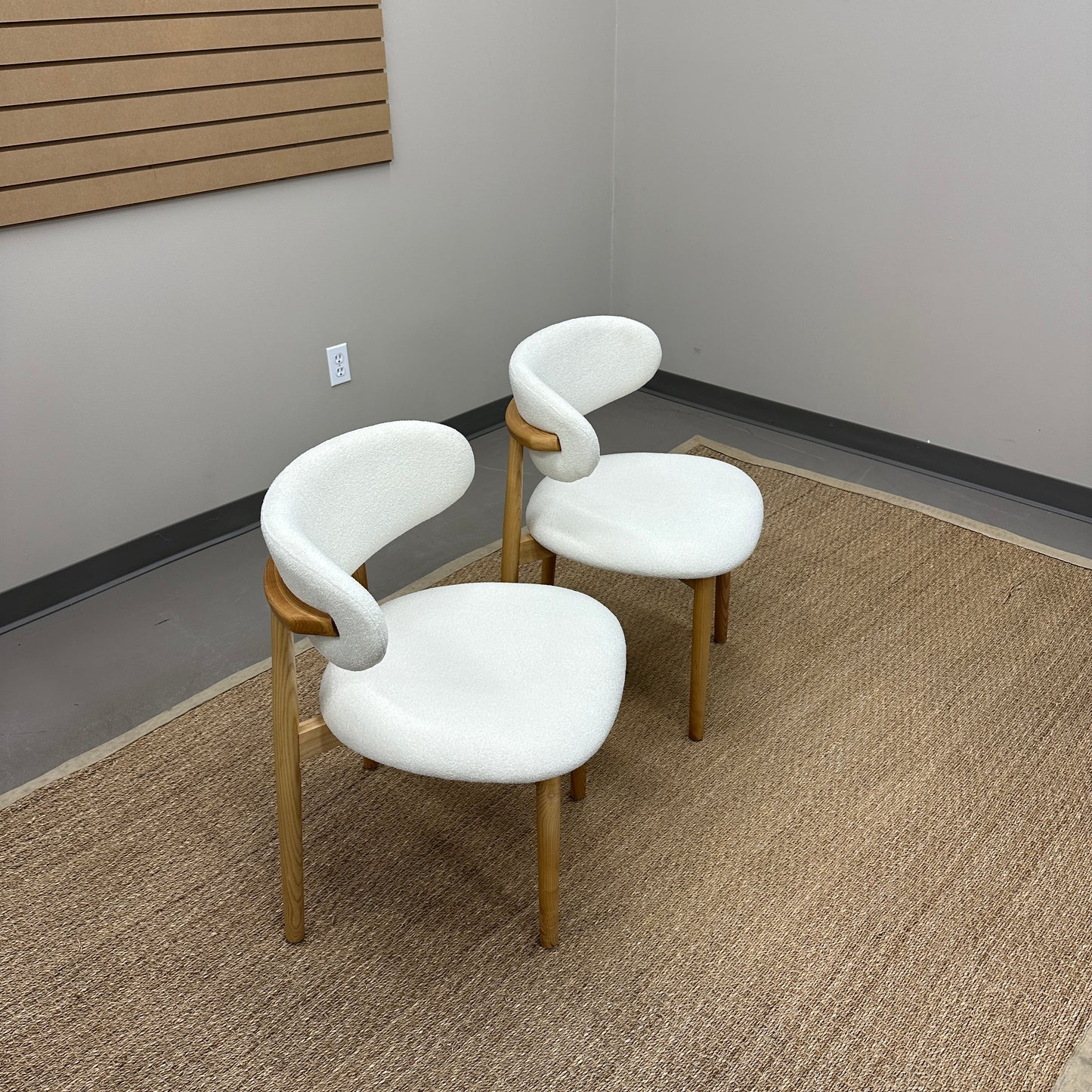 Boucle Dining Chairs (x2)