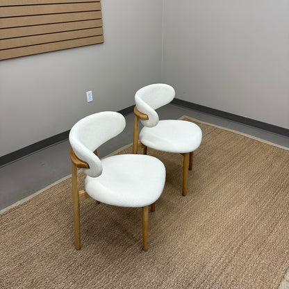 Boucle Dining Chairs (x2)