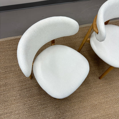 Boucle Dining Chairs (x2)