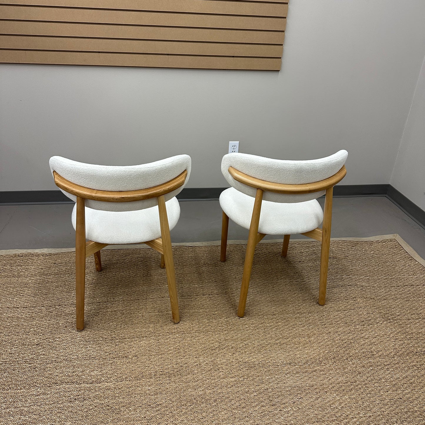 Boucle Dining Chairs (x2)