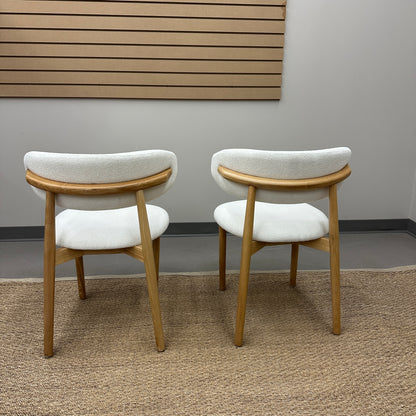 Boucle Dining Chairs (x2)