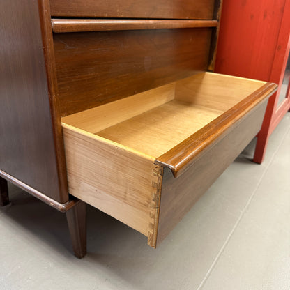 Mid-Century Modern 4 Drawers Highboy Dresser