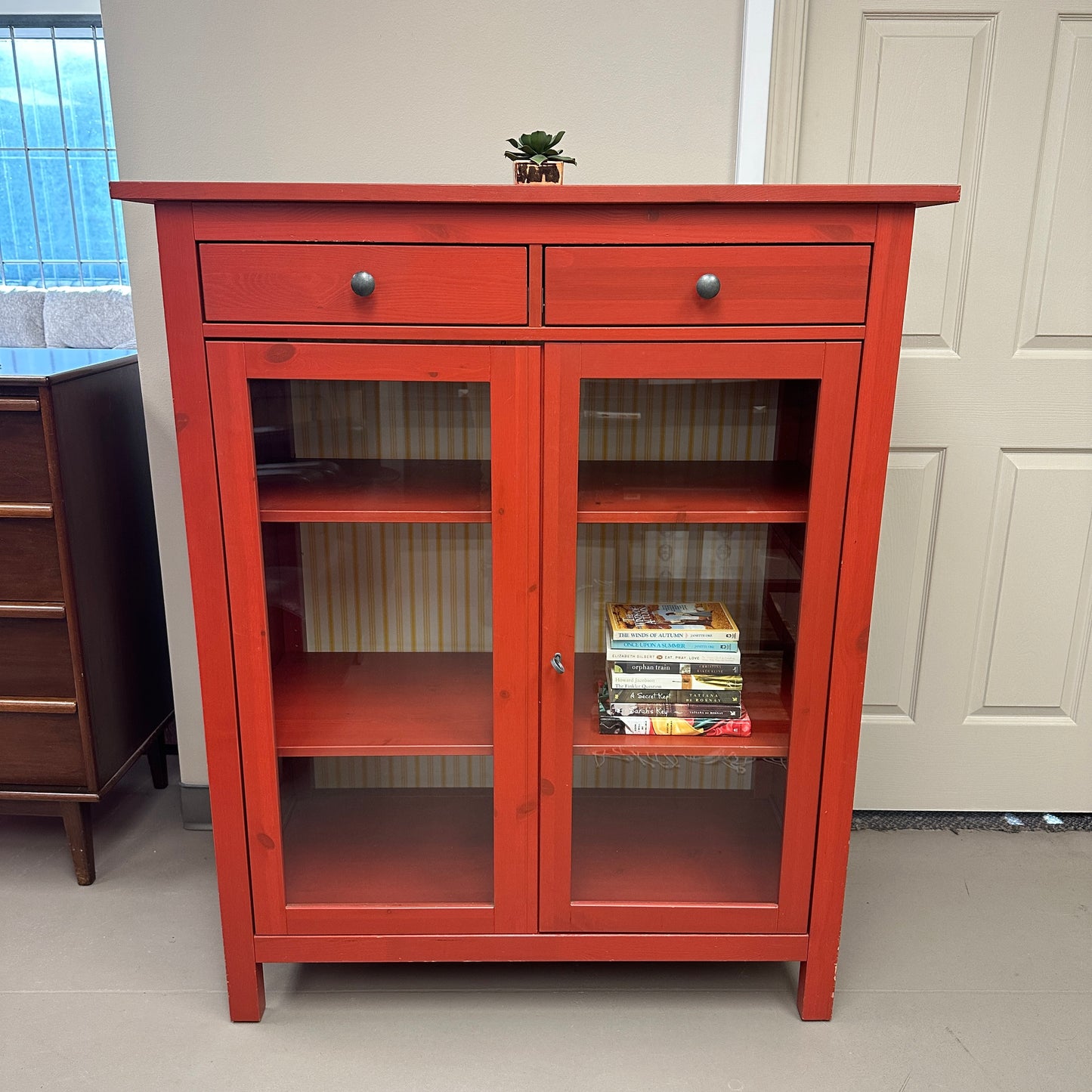 Hemnes Red Linen Cabinet