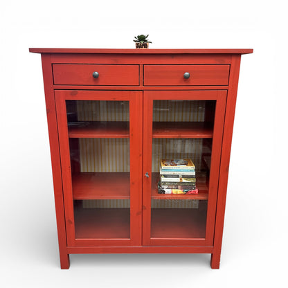 Hemnes Red Linen Cabinet
