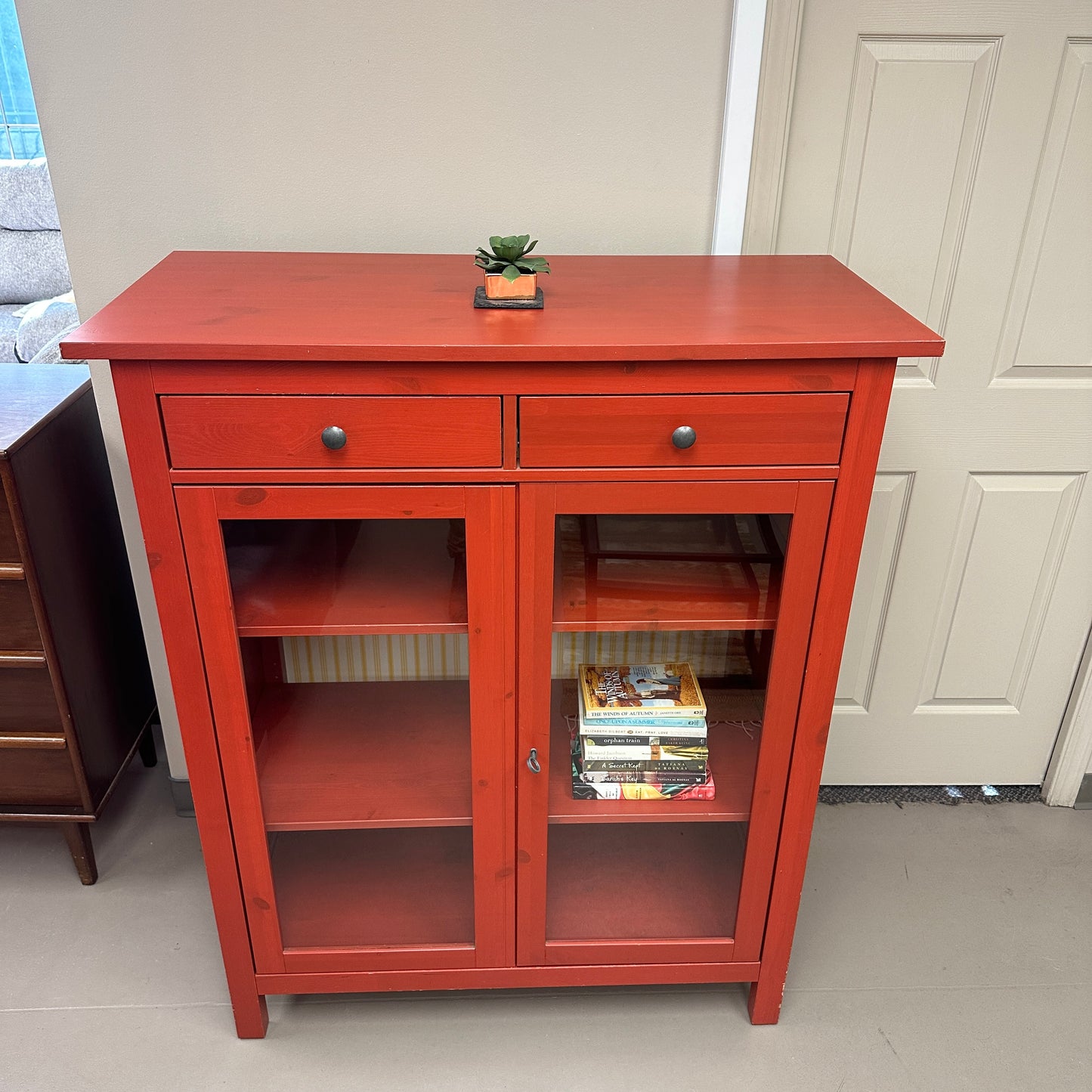 Hemnes Red Linen Cabinet