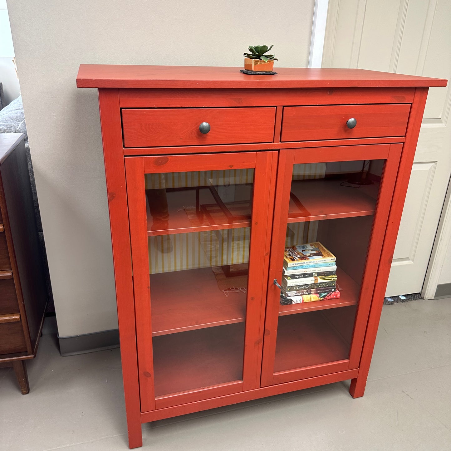 Hemnes Red Linen Cabinet