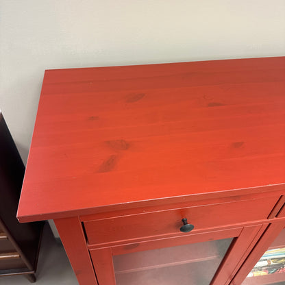 Hemnes Red Linen Cabinet