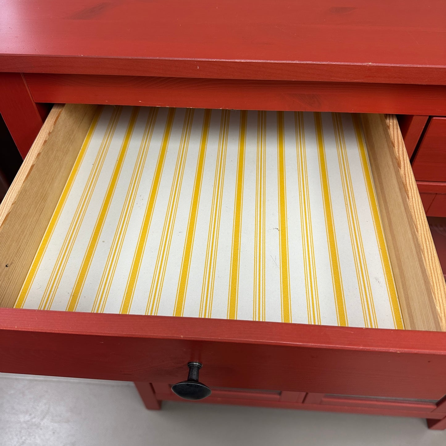 Hemnes Red Linen Cabinet