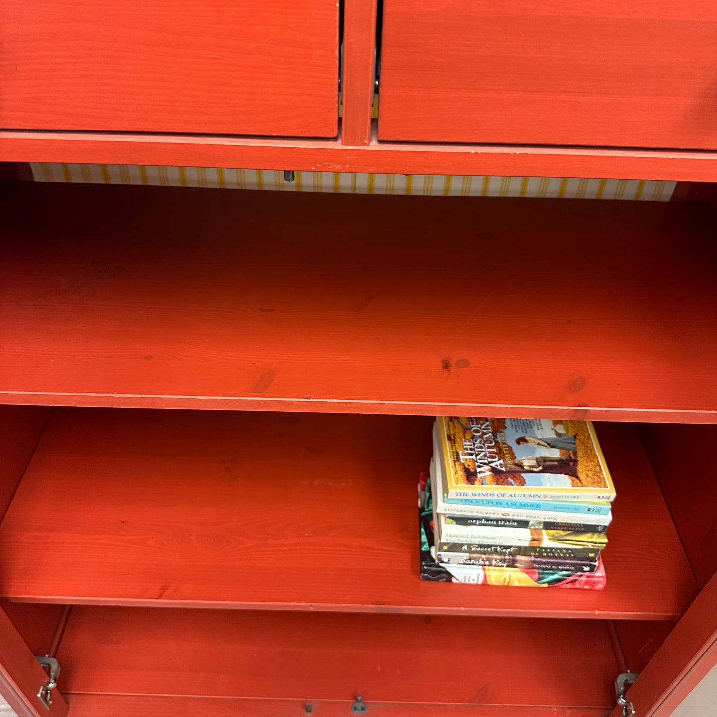 Hemnes Red Linen Cabinet