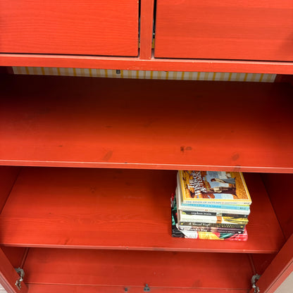 Hemnes Red Linen Cabinet