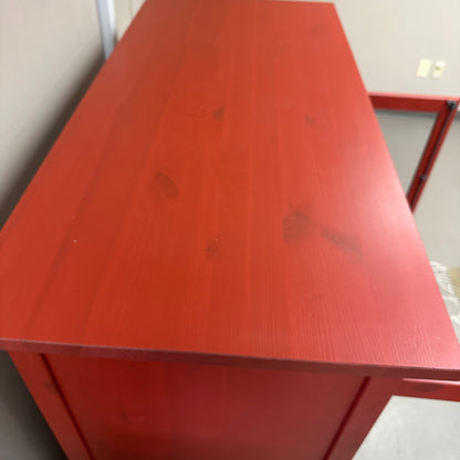 Hemnes Red Linen Cabinet