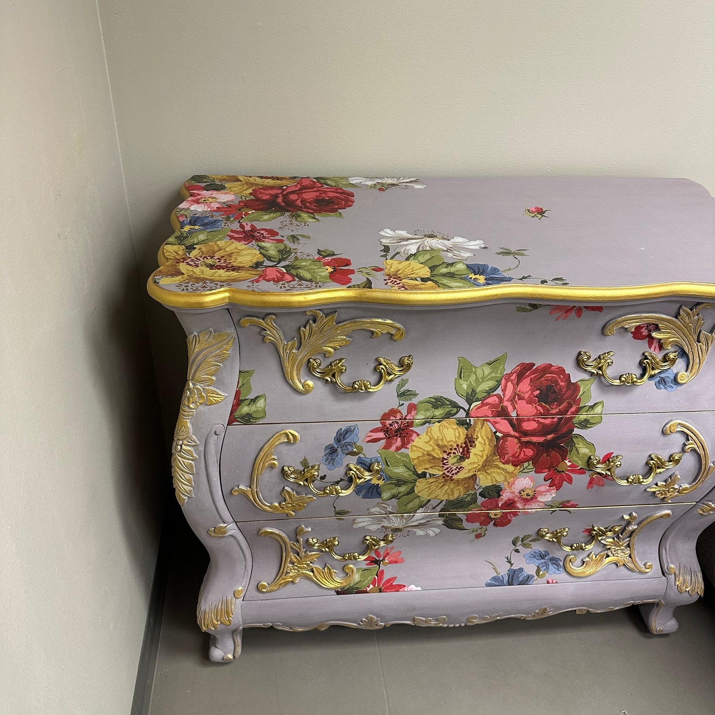 Bombay Floral 3 Drawers Dresser