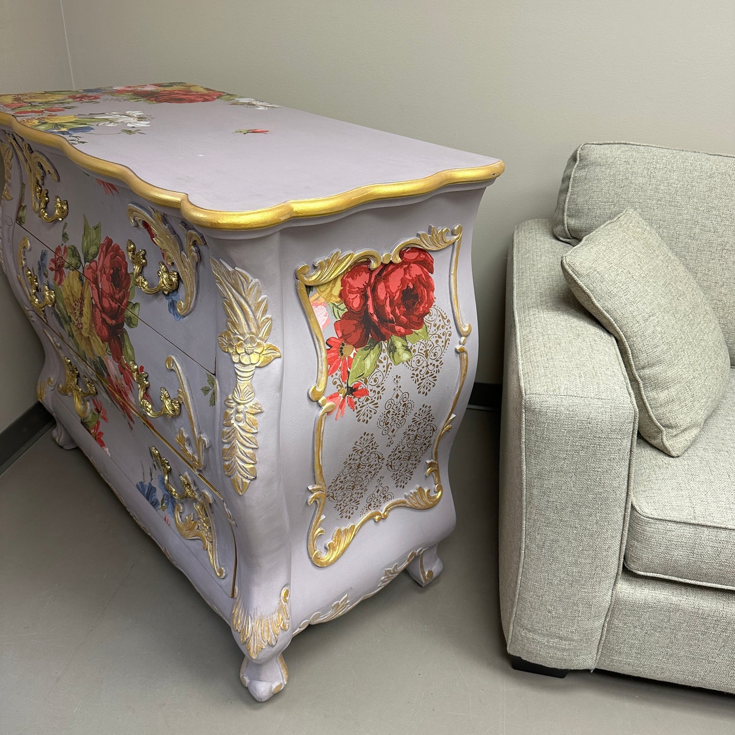 Bombay Floral 3 Drawers Dresser