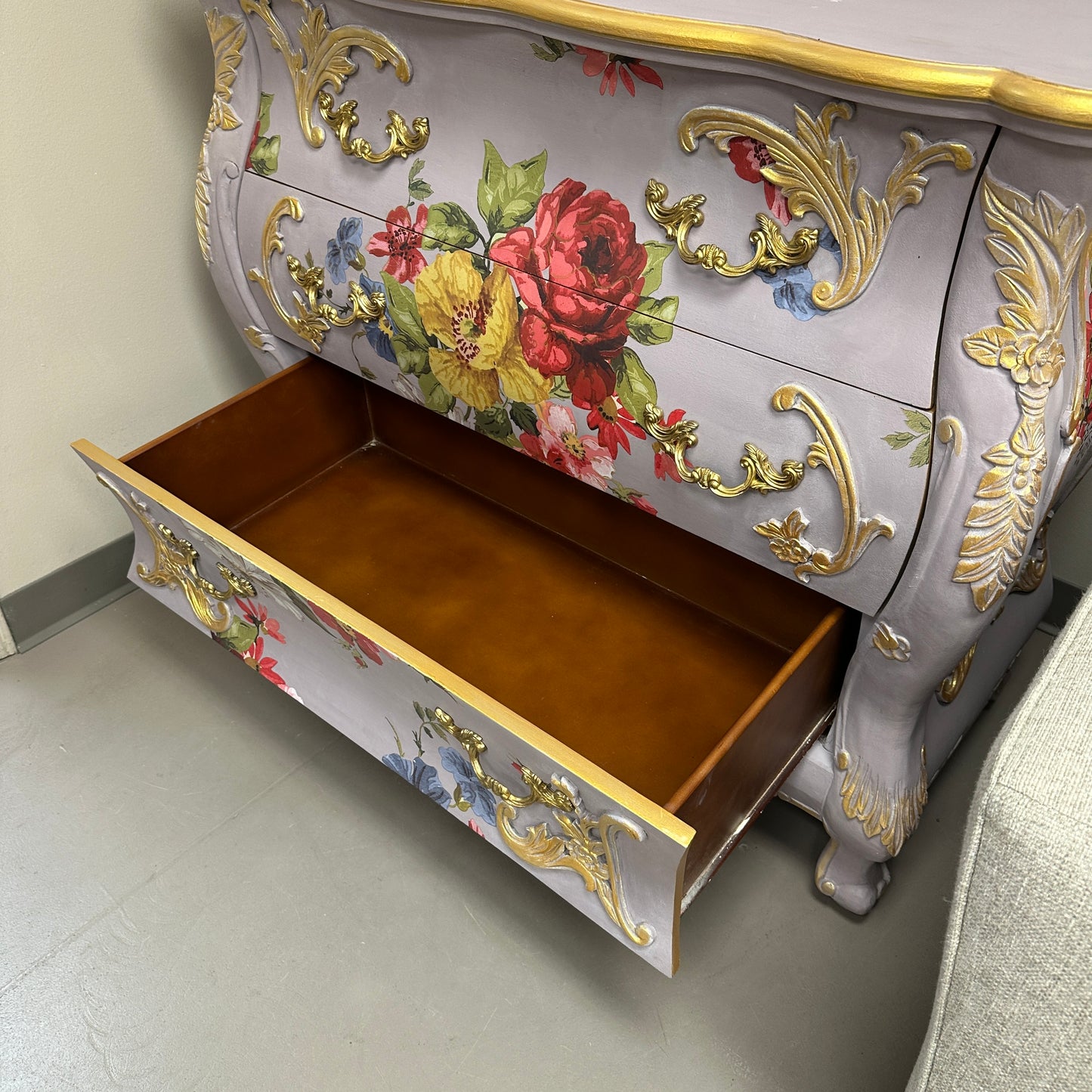 Bombay Floral 3 Drawers Dresser