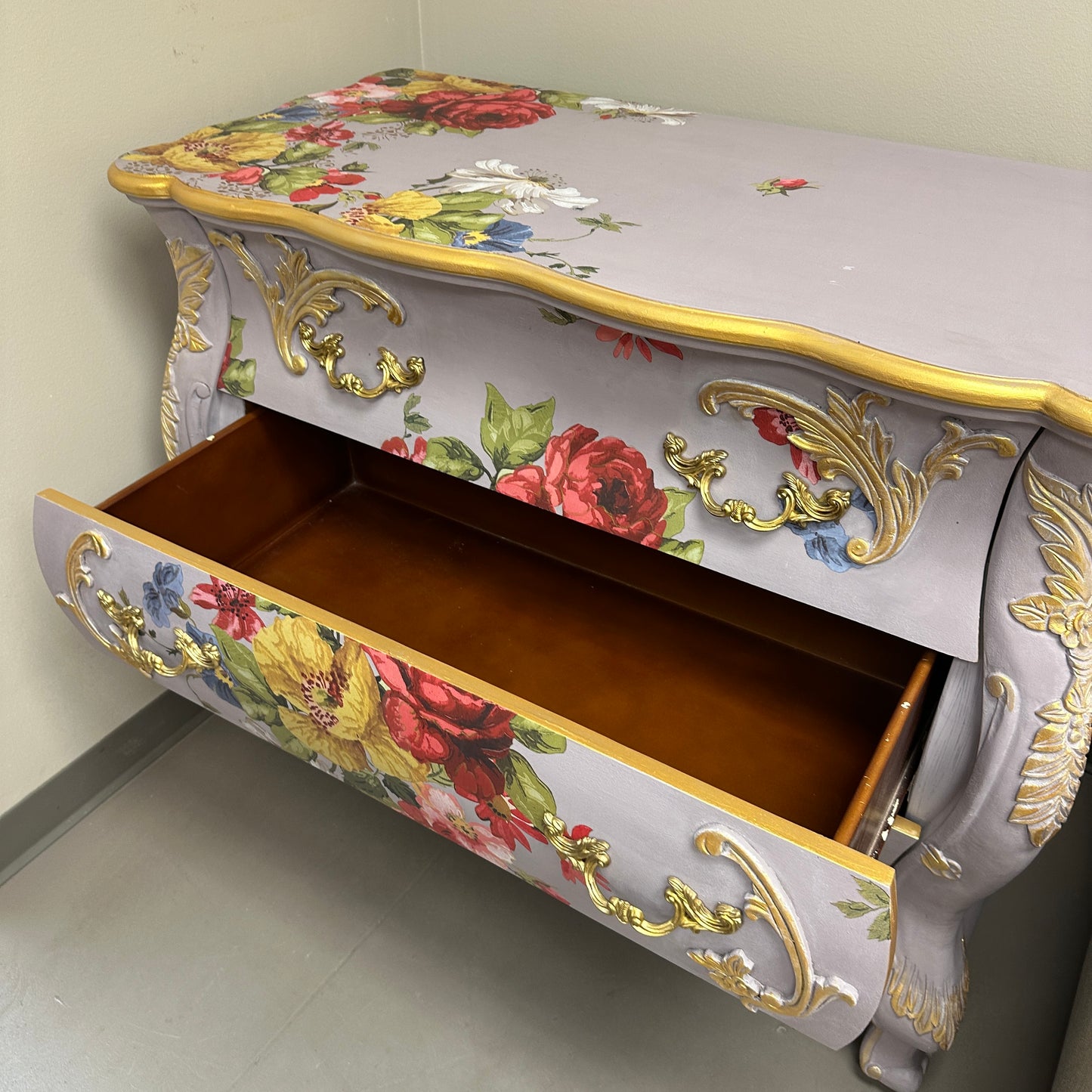 Bombay Floral 3 Drawers Dresser