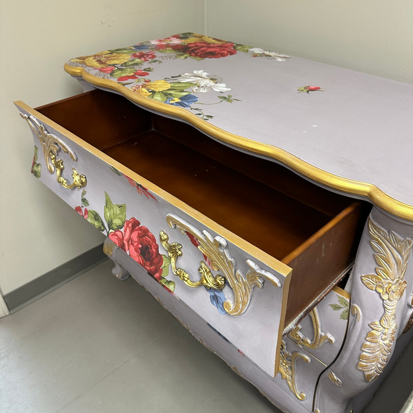 Bombay Floral 3 Drawers Dresser