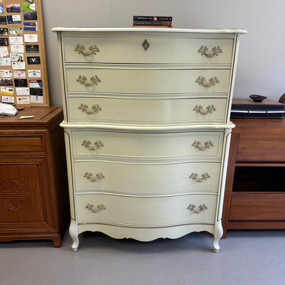White French Provincial Highboy Dresser