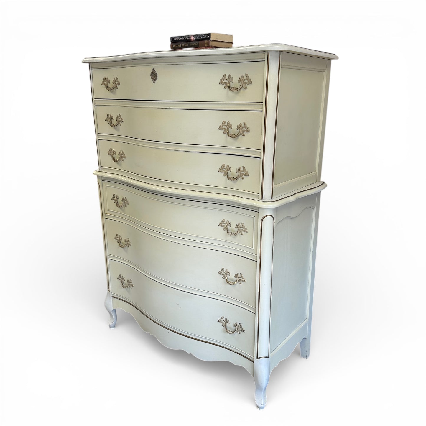 White French Provincial Highboy Dresser