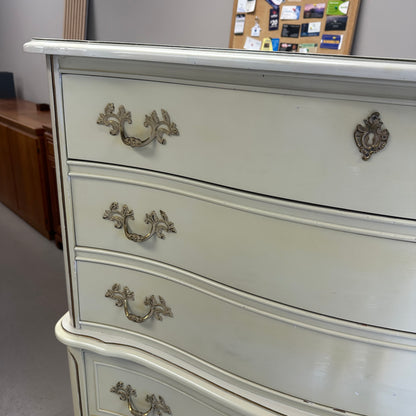 White French Provincial Highboy Dresser