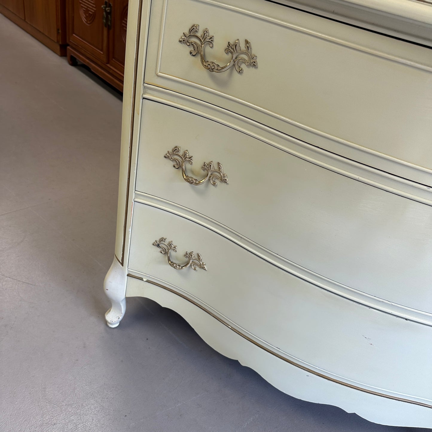 White French Provincial Highboy Dresser