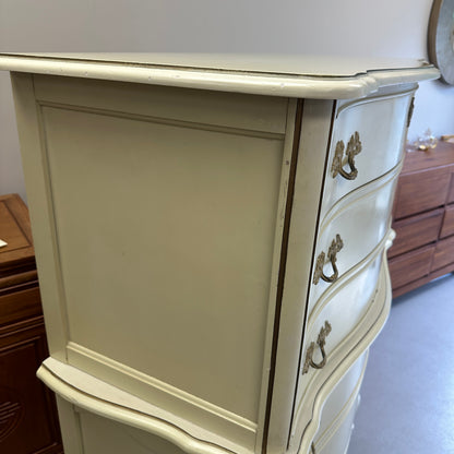 White French Provincial Highboy Dresser