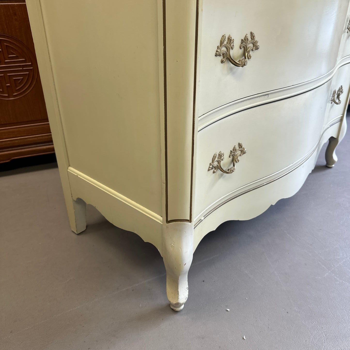 White French Provincial Highboy Dresser