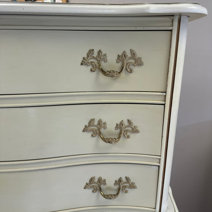 White French Provincial Highboy Dresser