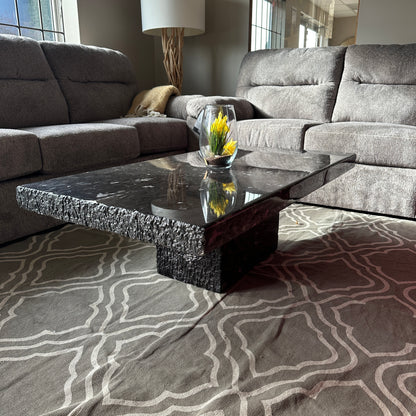 Lavamar Natural Stone Coffee Table - Made in Italy
