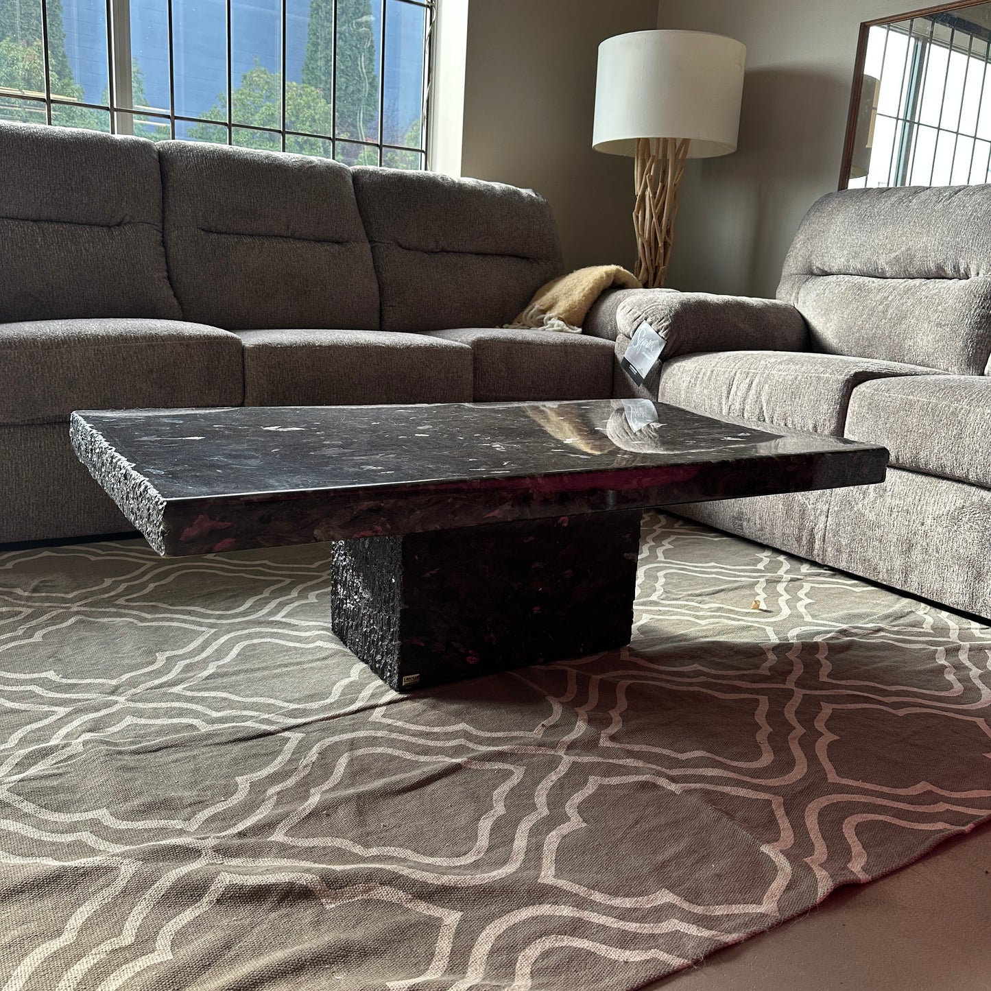 Lavamar Natural Stone Coffee Table - Made in Italy