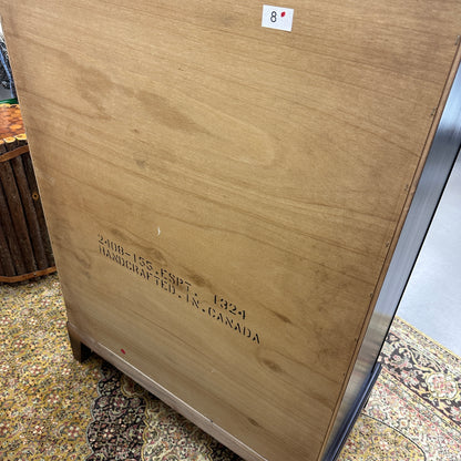 Solid Wood Dark Brown Highboy Dresser