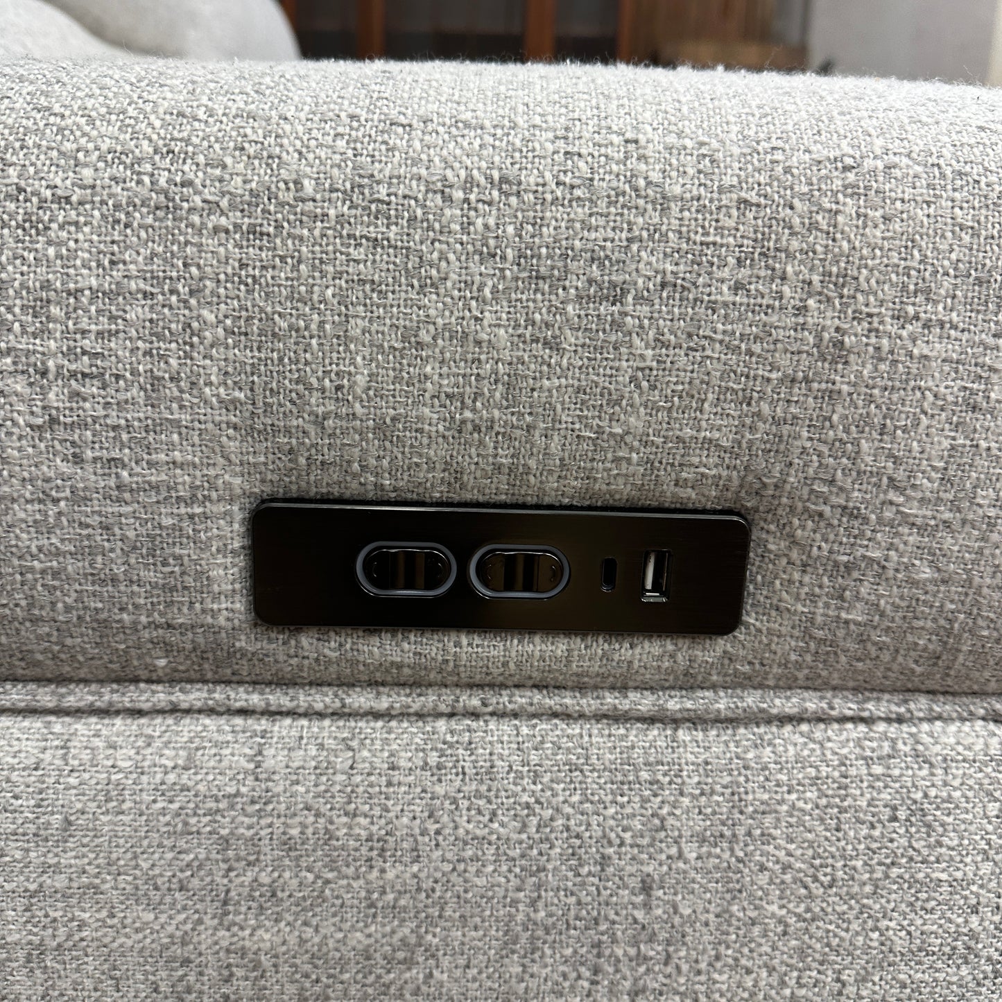 Aiden & Ivy Power Reclining Fabric Sofa