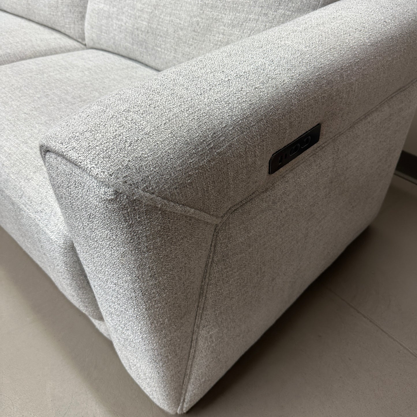 Aiden & Ivy Power Reclining Fabric Sofa