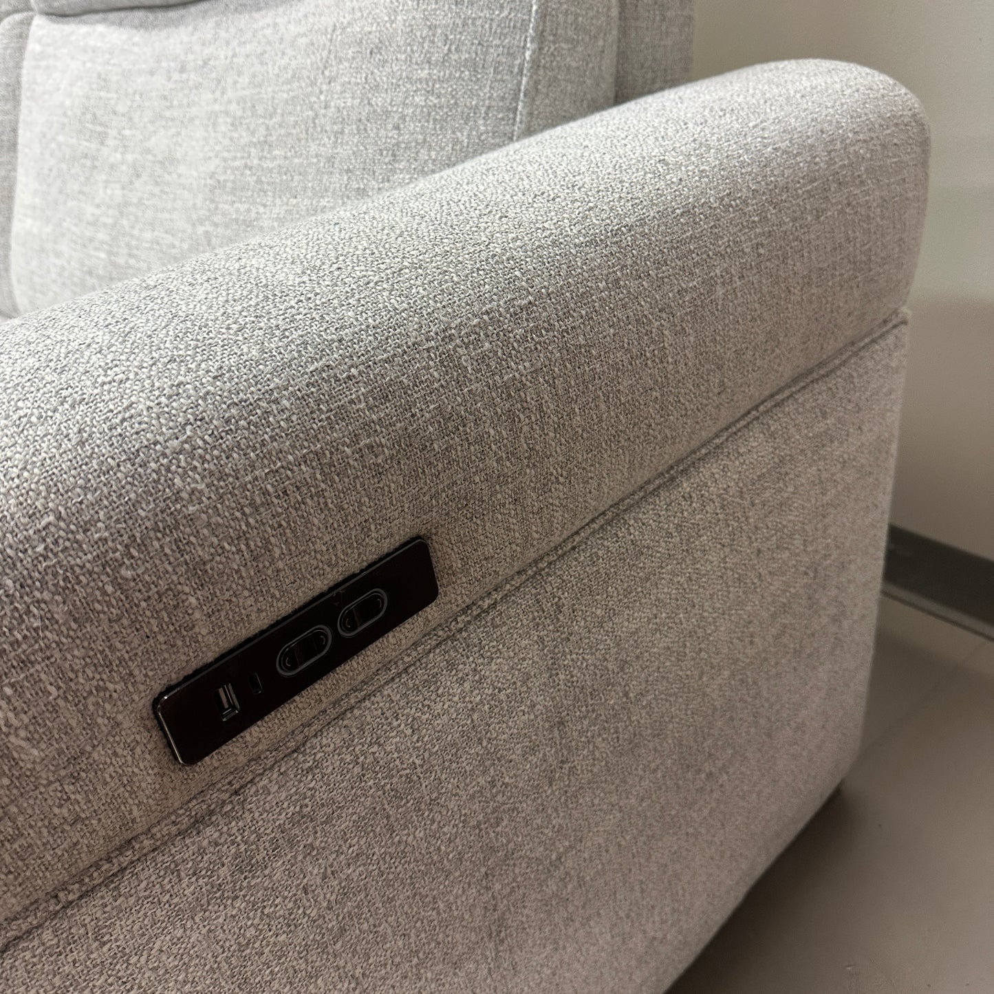 Aiden & Ivy Power Reclining Fabric Sofa