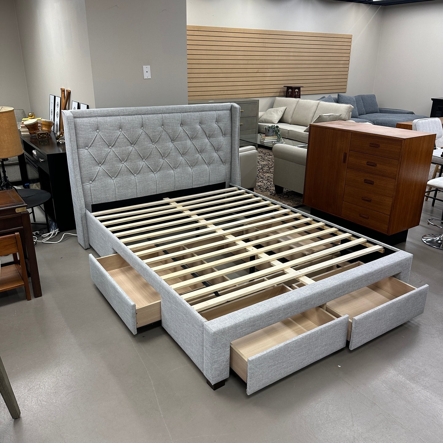 Shasta Upholstered Bedframe - Queen