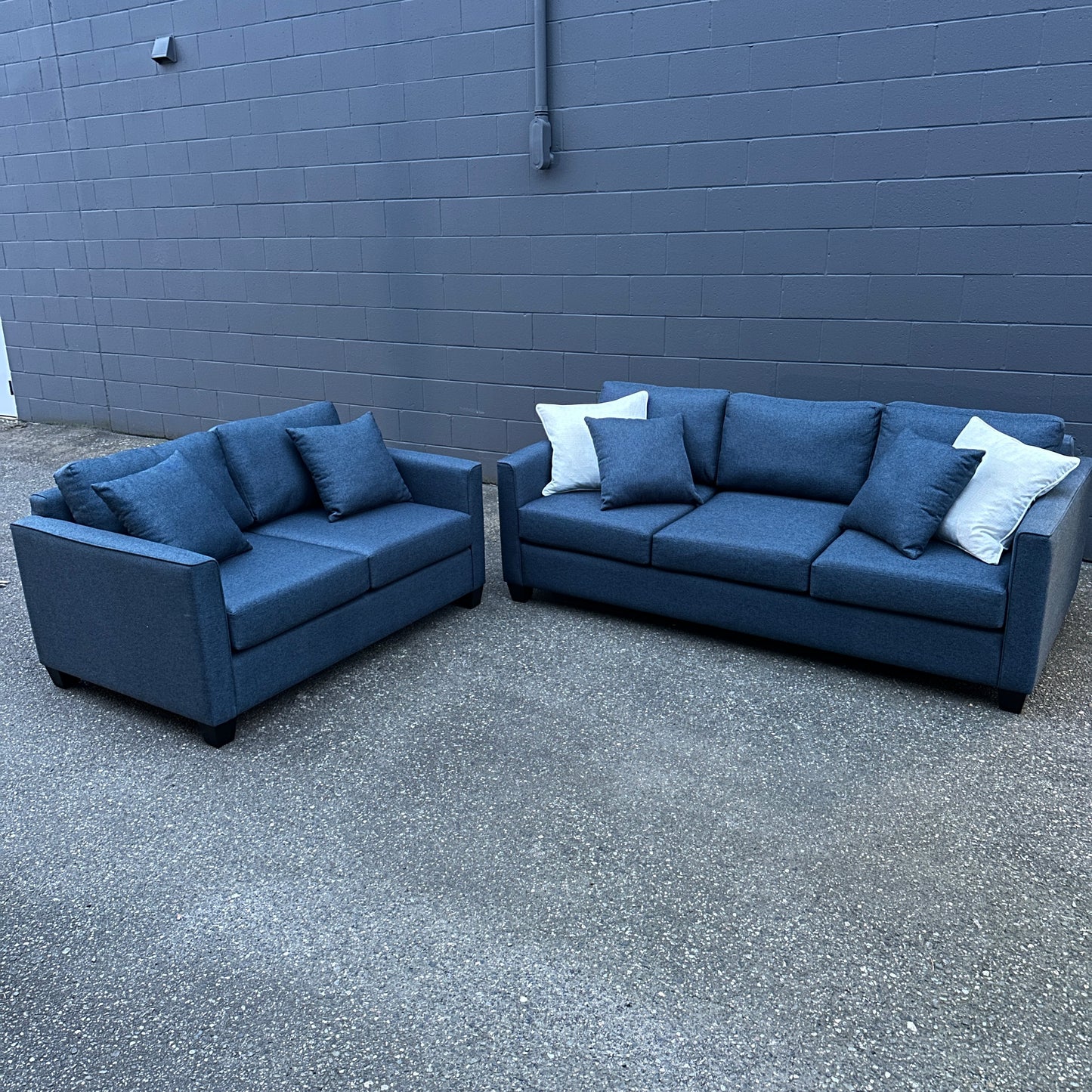 Arora Fabric Sofa Set  (Couch and Love Seat)