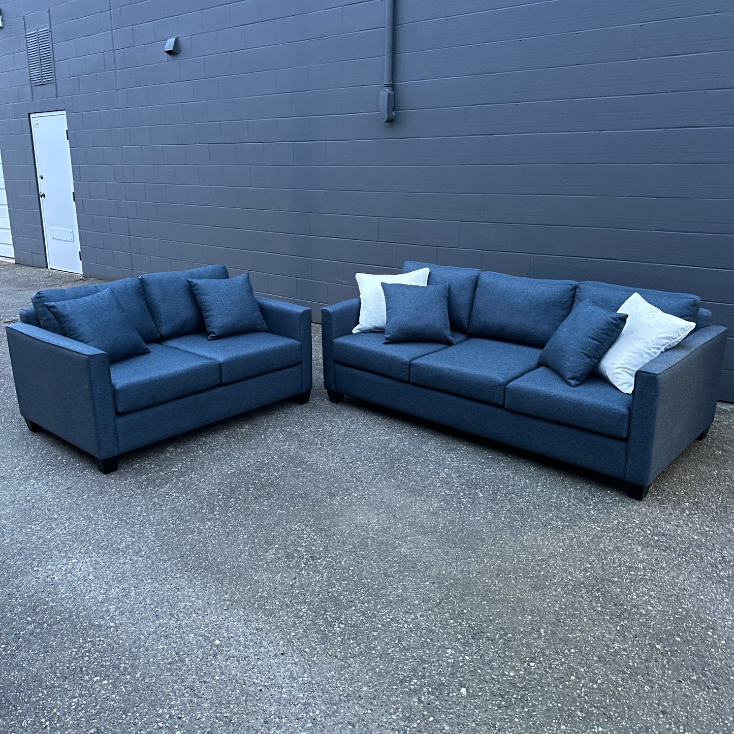 Arora Fabric Sofa Set  (Couch and Love Seat)