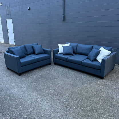 Arora Fabric Sofa Set  (Couch and Love Seat)