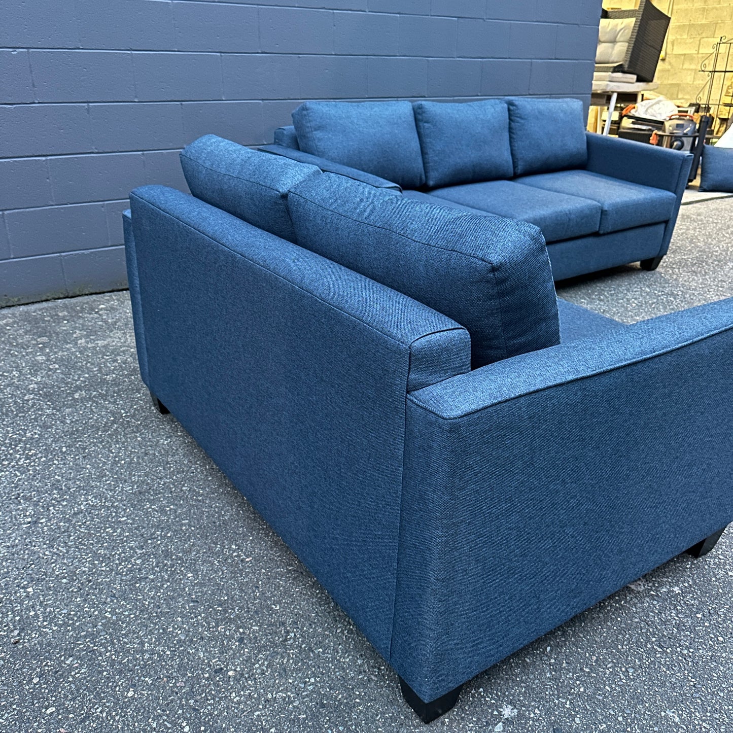 Arora Fabric Sofa Set  (Couch and Love Seat)