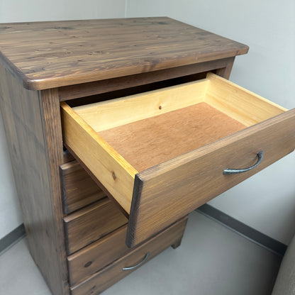 Solid Wood 5 Drawers Highboy Dresser