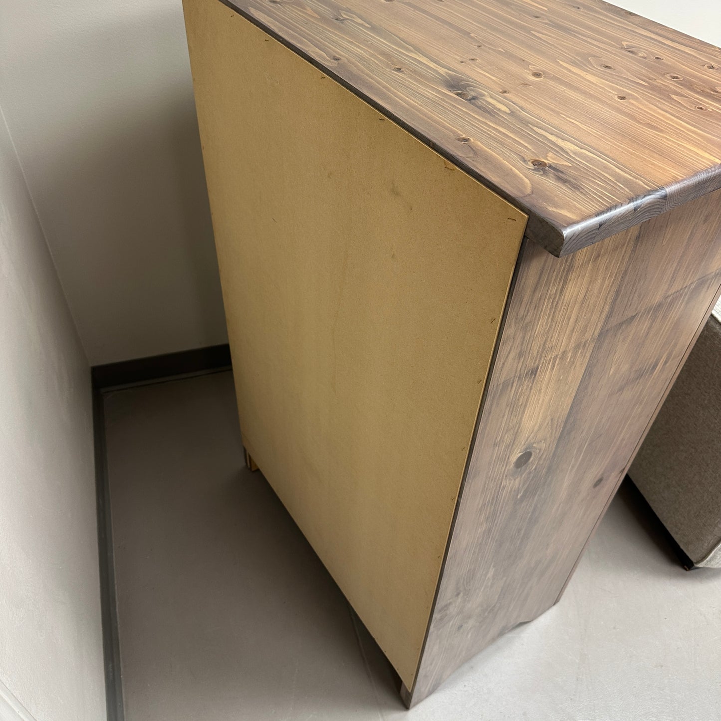 Solid Wood 5 Drawers Highboy Dresser